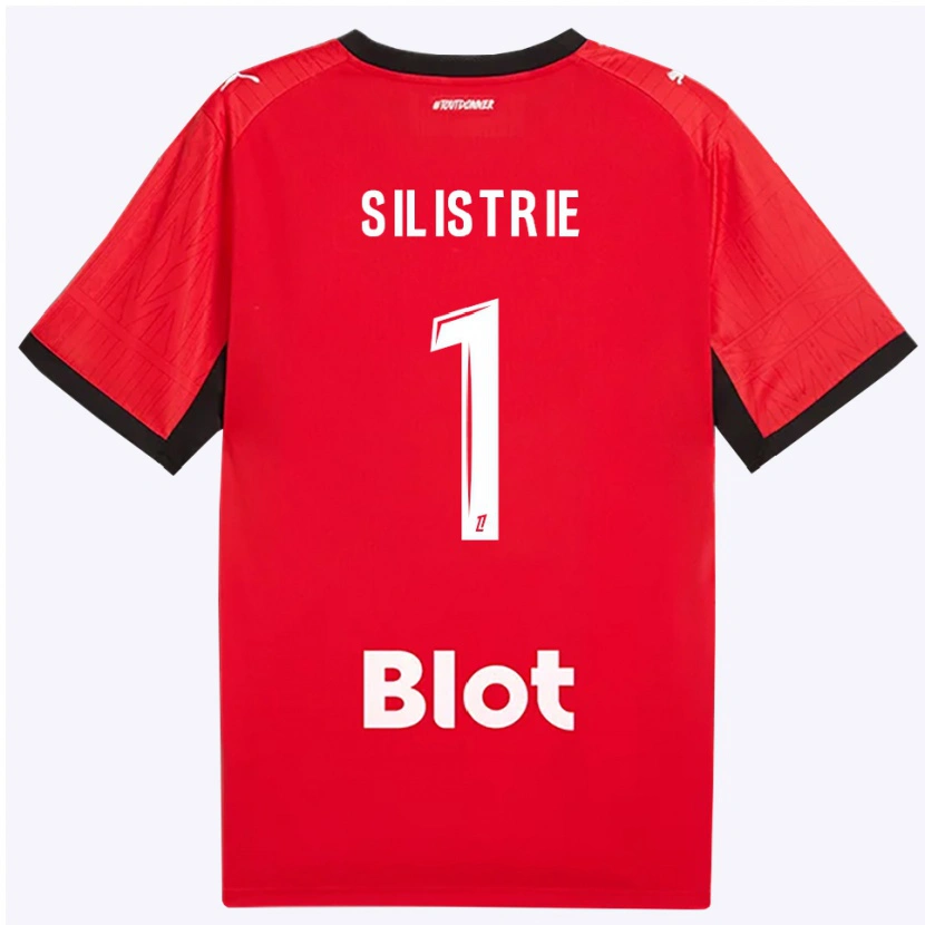 Danxen Homme Maillot Mathys Silistrie #1 Rouge Noir Blanc Tenues Domicile 2026/27 T-Shirt