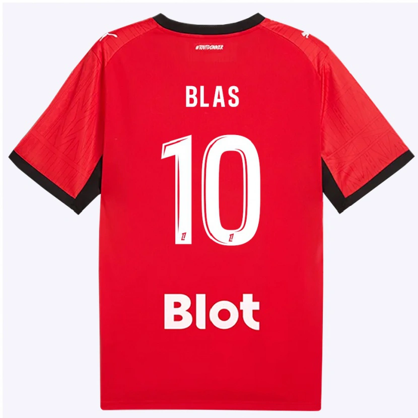 Danxen Homme Maillot Ludovic Blas #10 Rouge Noir Blanc Tenues Domicile 2026/27 T-Shirt
