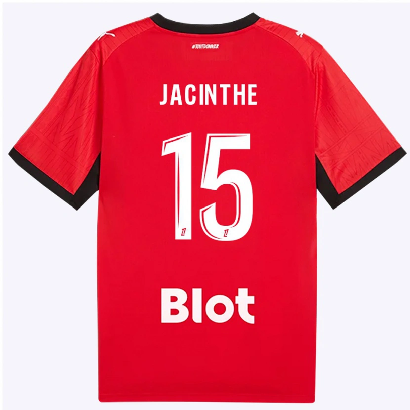 Danxen Homme Maillot Dee-Shawn Jacinthe #15 Rouge Noir Blanc Tenues Domicile 2026/27 T-Shirt
