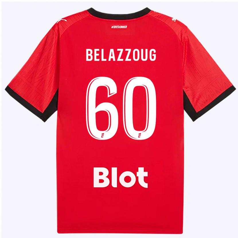 Danxen Homme Maillot Kilian Belazzoug #60 Rouge Noir Blanc Tenues Domicile 2026/27 T-Shirt