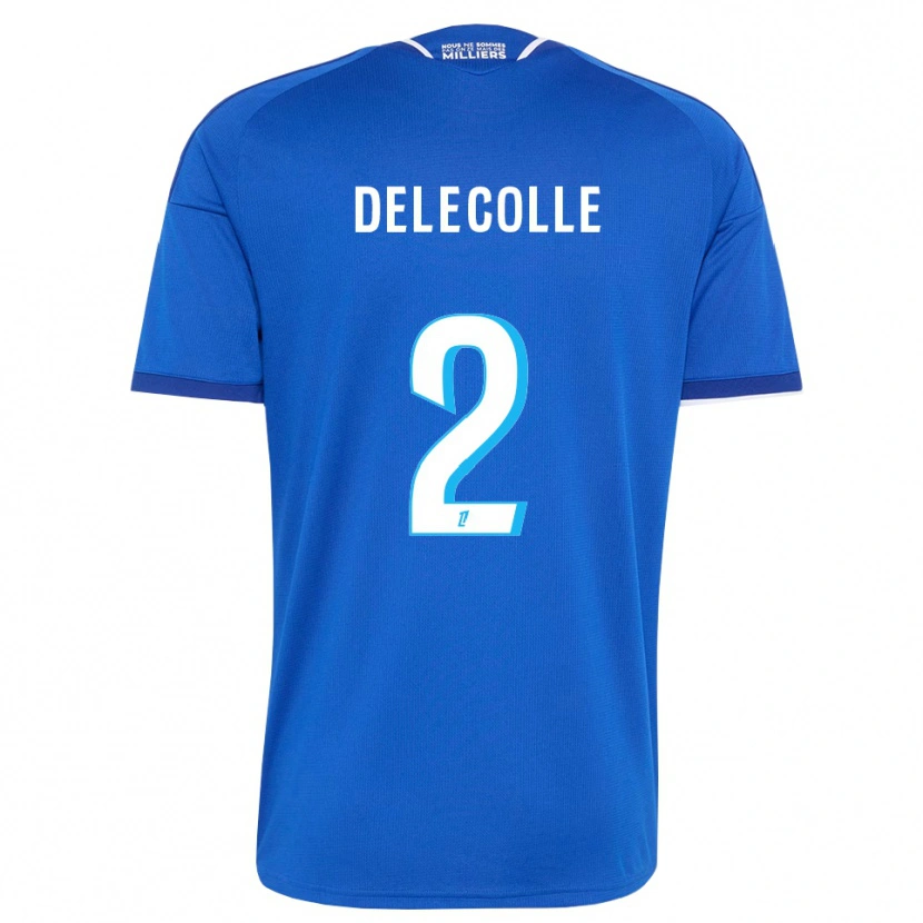 Danxen Homme Maillot Timéo Delecolle #2 Bleu Royal Blanc Tenues Domicile 2026/27 T-Shirt