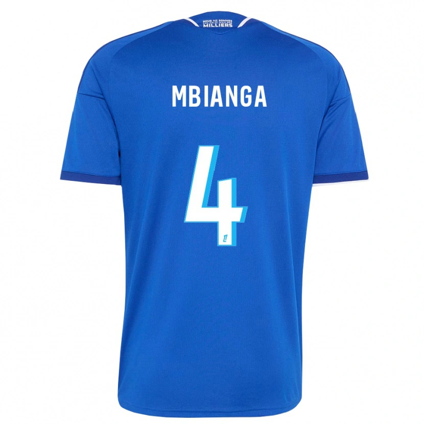 Danxen Homme Maillot Yvan Mbianga #4 Bleu Royal Blanc Tenues Domicile 2026/27 T-Shirt