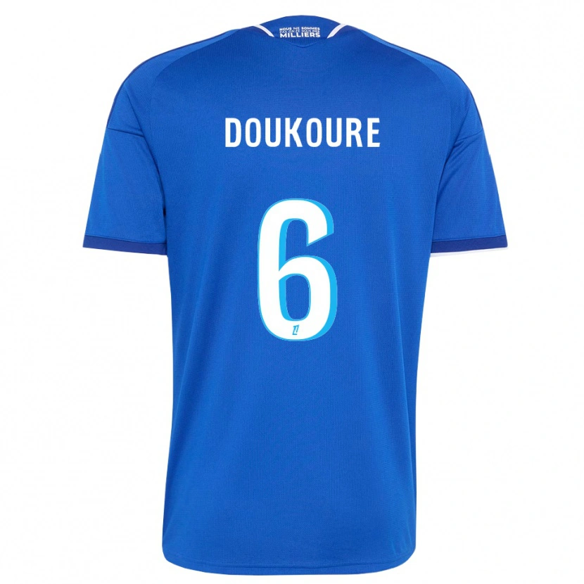 Danxen Homme Maillot Ismaël Doukouré #6 Bleu Royal Blanc Tenues Domicile 2026/27 T-Shirt