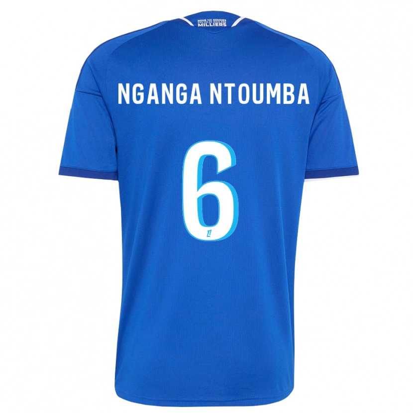 Danxen Homme Maillot Monfils Nganga Ntoumba #6 Bleu Royal Blanc Tenues Domicile 2026/27 T-Shirt