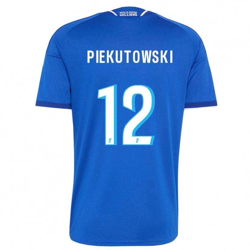 Danxen Homme Maillot Milosz Piekutowski #12 Bleu Royal Blanc Tenues Domicile 2026/27 T-Shirt