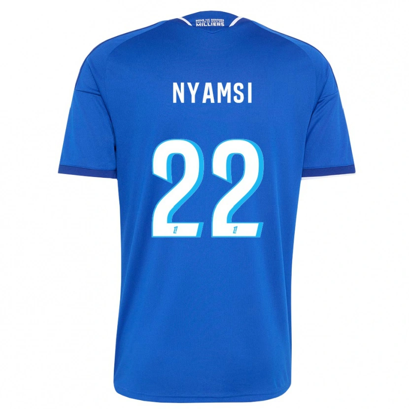 Danxen Homme Maillot Gerzino Nyamsi #22 Bleu Royal Blanc Tenues Domicile 2026/27 T-Shirt