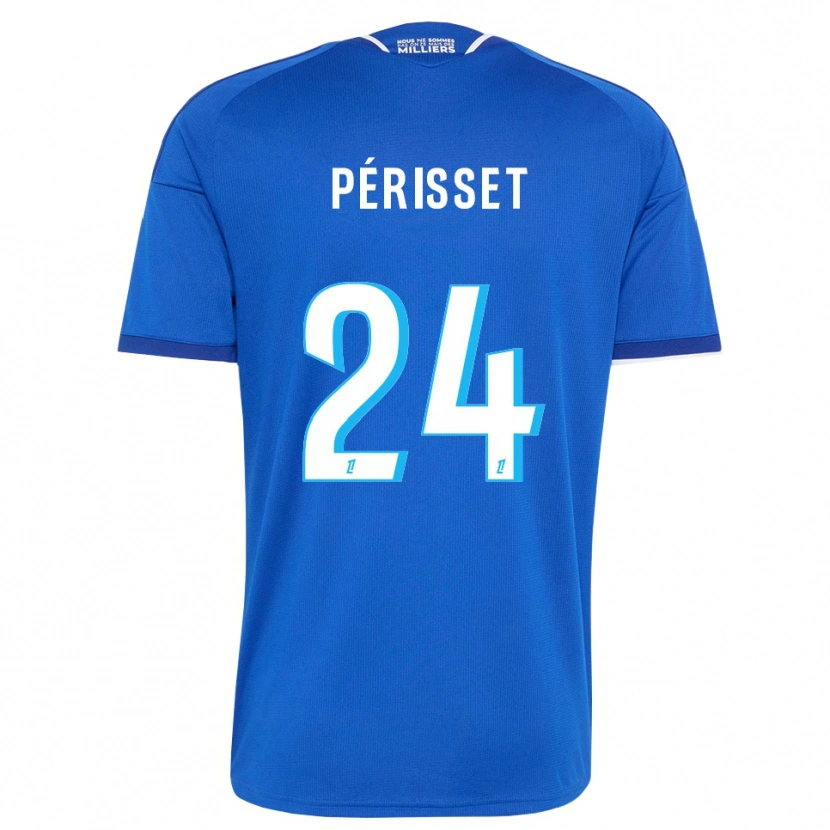 Danxen Homme Maillot Ève Périsset #24 Bleu Royal Blanc Tenues Domicile 2026/27 T-Shirt