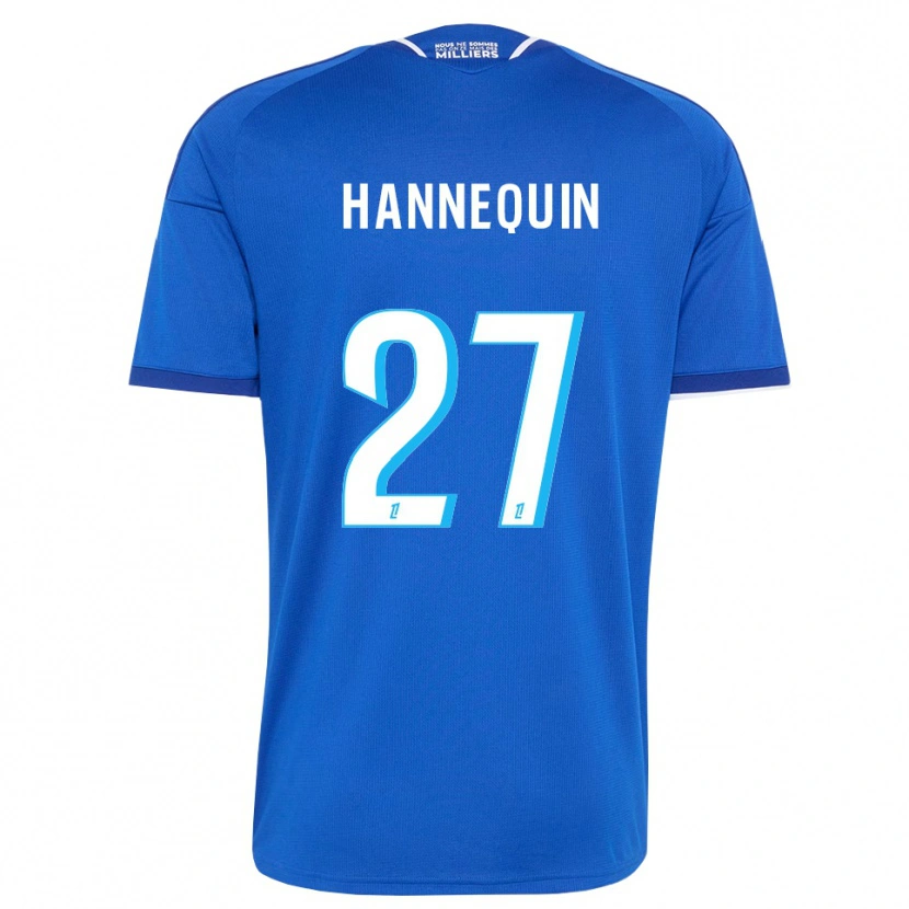 Danxen Homme Maillot Laurine Hannequin #27 Bleu Royal Blanc Tenues Domicile 2026/27 T-Shirt