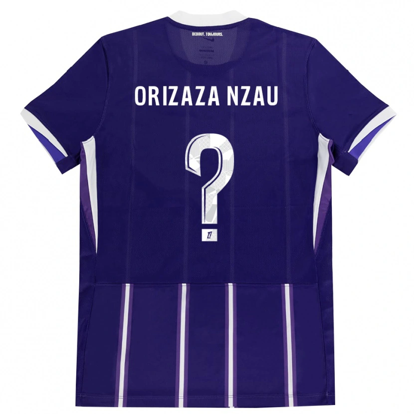 Danxen Homme Maillot Jethro Orizaza Nzau #0 Violet Blanc Tenues Domicile 2026/27 T-Shirt