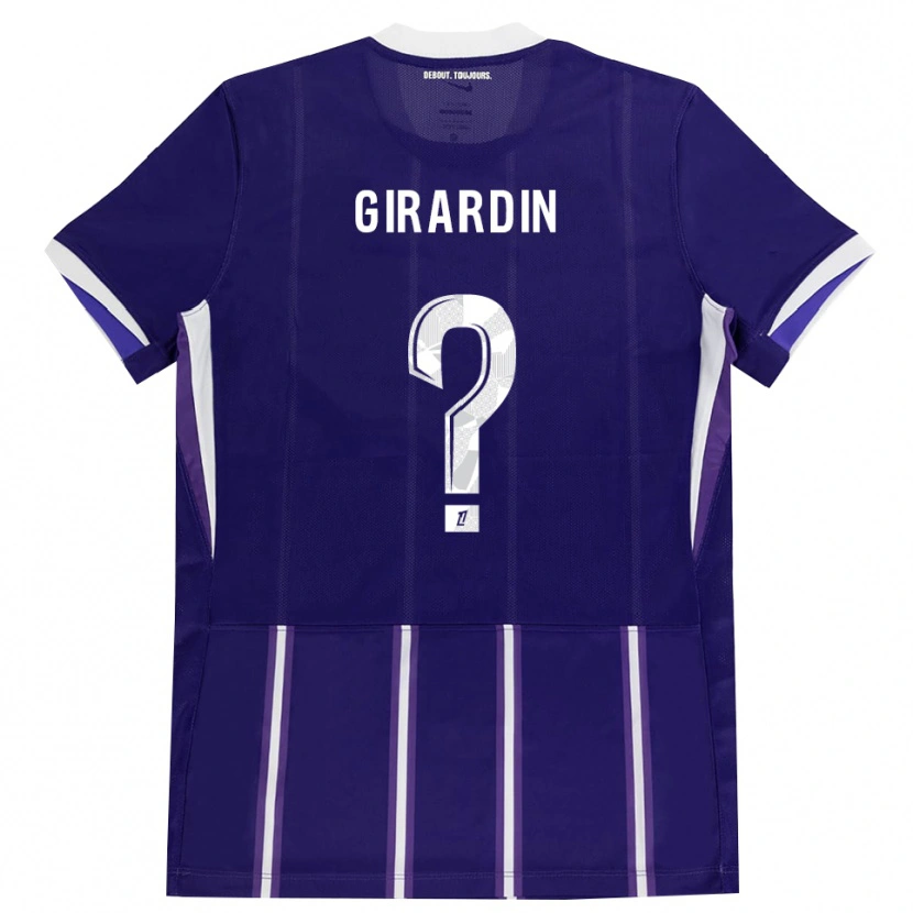 Danxen Homme Maillot Elijah Girardin #0 Violet Blanc Tenues Domicile 2026/27 T-Shirt