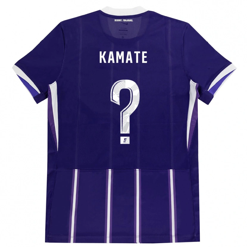 Danxen Homme Maillot Ali Kamate #0 Violet Blanc Tenues Domicile 2026/27 T-Shirt
