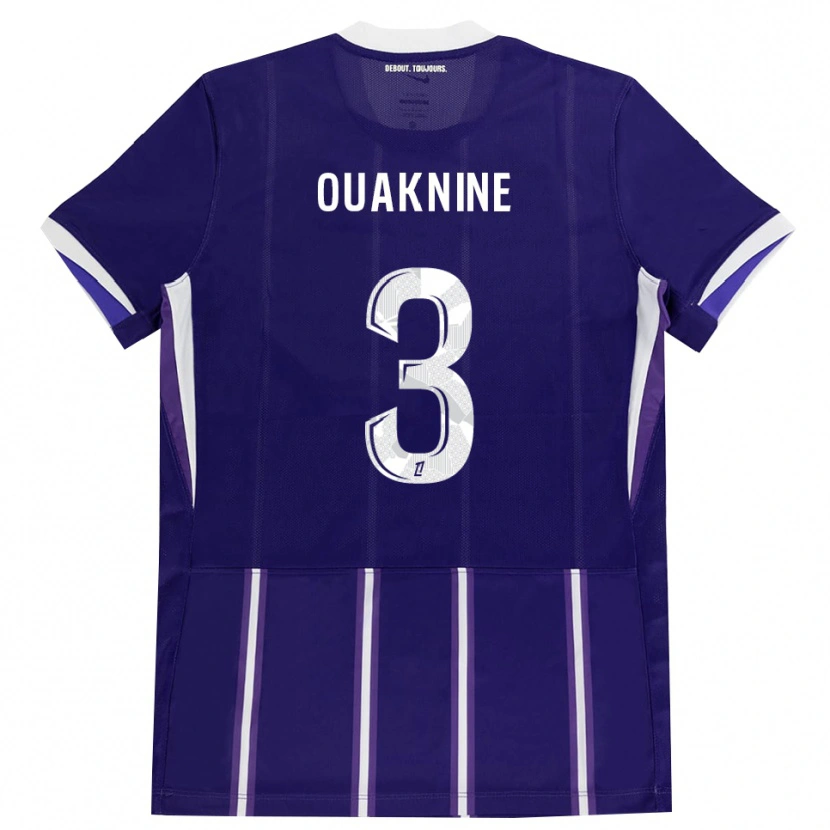 Danxen Homme Maillot Jules Ouaknine #3 Violet Blanc Tenues Domicile 2026/27 T-Shirt