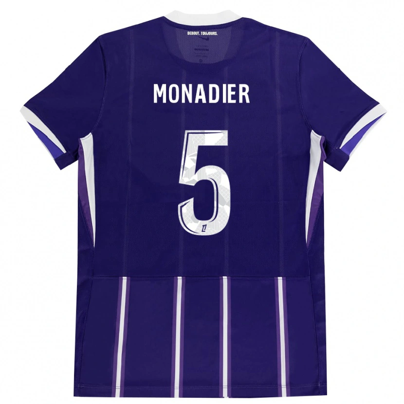 Danxen Homme Maillot Pauline Monadier #5 Violet Blanc Tenues Domicile 2026/27 T-Shirt