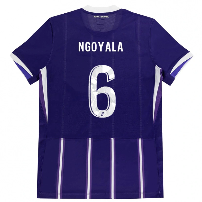 Danxen Homme Maillot Frédéric Efuele Ngoyala #6 Violet Blanc Tenues Domicile 2026/27 T-Shirt