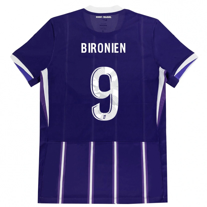 Danxen Homme Maillot Mymithye Bironien #9 Violet Blanc Tenues Domicile 2026/27 T-Shirt