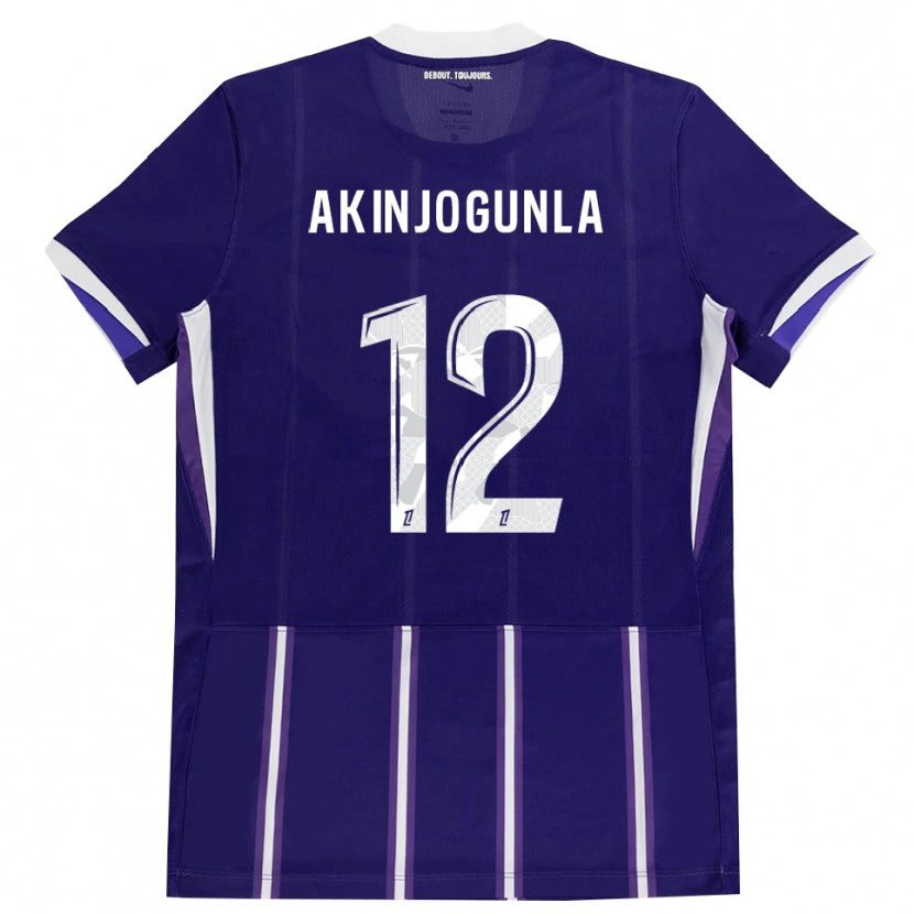Danxen Homme Maillot Michaël Akinjogunla #12 Violet Blanc Tenues Domicile 2026/27 T-Shirt