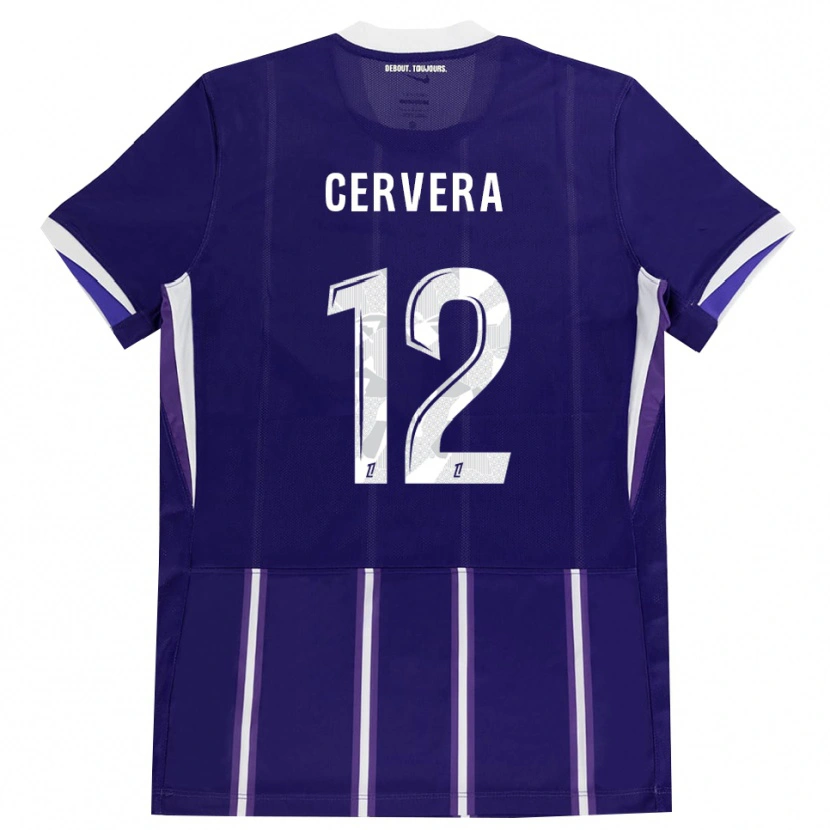 Danxen Homme Maillot Laurianne Cervera #12 Violet Blanc Tenues Domicile 2026/27 T-Shirt