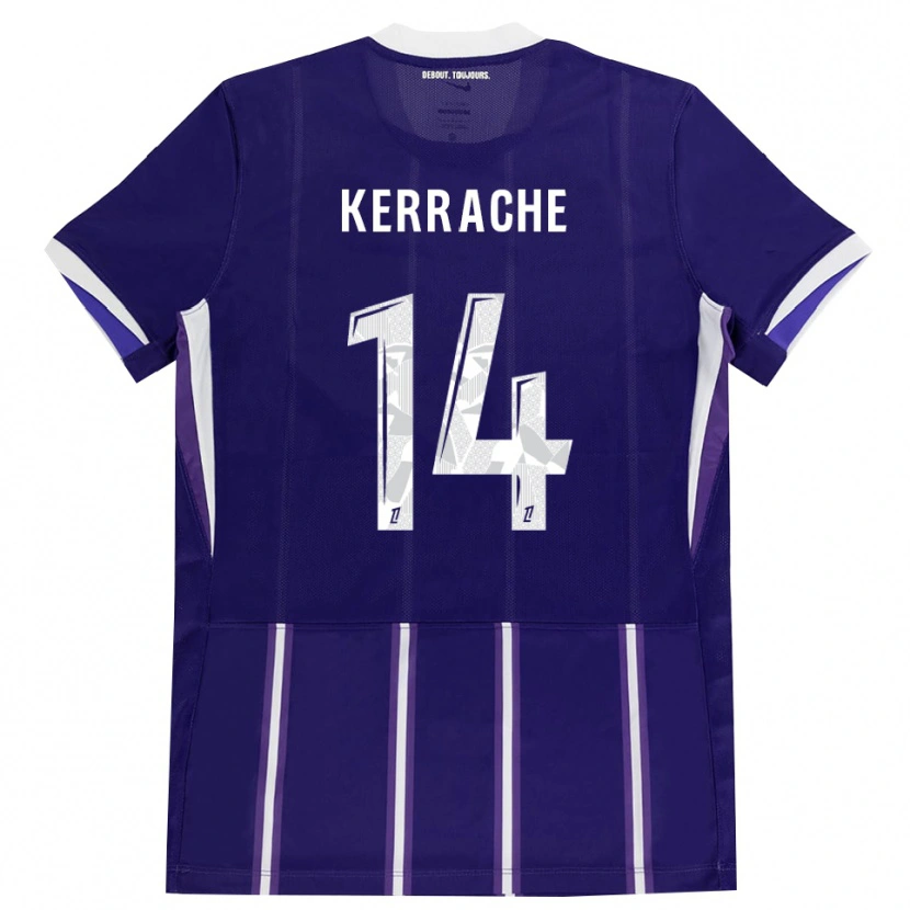 Danxen Homme Maillot Marina Kerrache #14 Violet Blanc Tenues Domicile 2026/27 T-Shirt