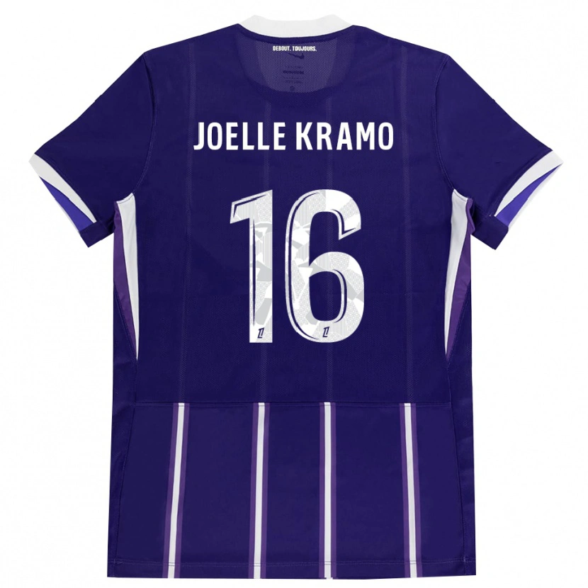 Danxen Homme Maillot Marie Joelle Kramo #16 Violet Blanc Tenues Domicile 2026/27 T-Shirt