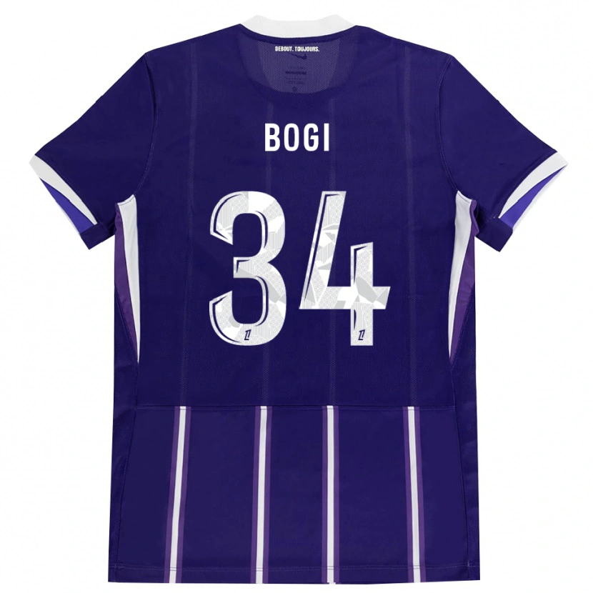Danxen Homme Maillot Fiona Bogi #34 Violet Blanc Tenues Domicile 2026/27 T-Shirt
