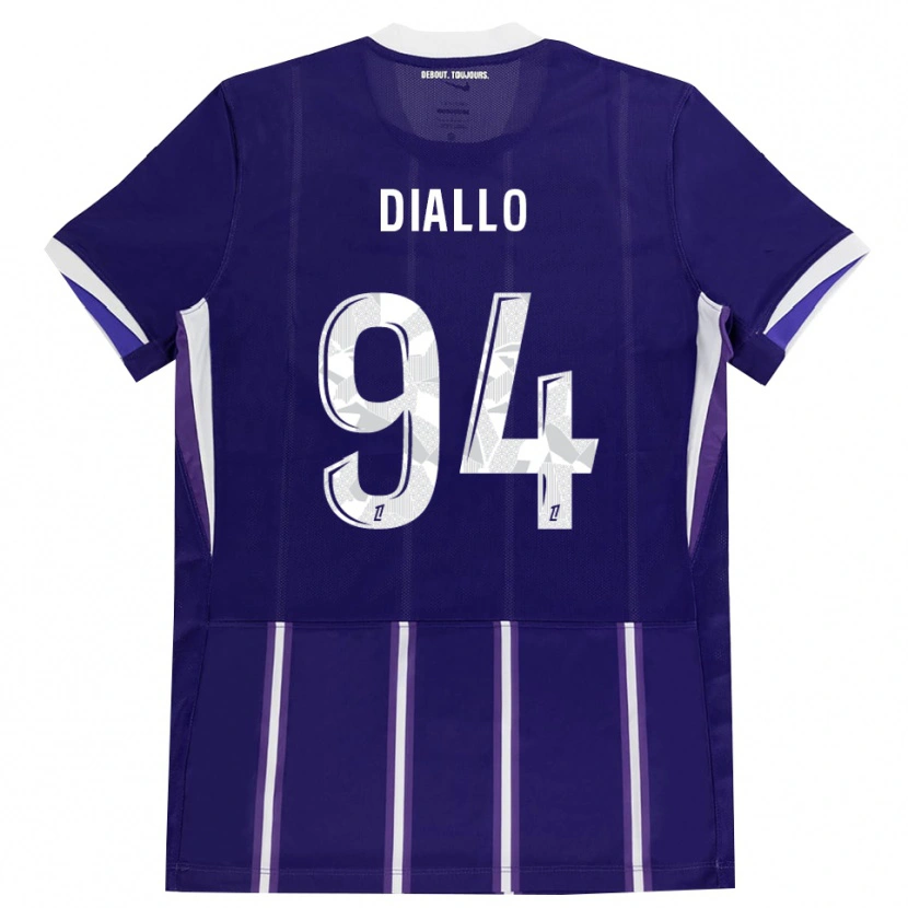 Danxen Homme Maillot Ismaïl Diallo #94 Violet Blanc Tenues Domicile 2026/27 T-Shirt