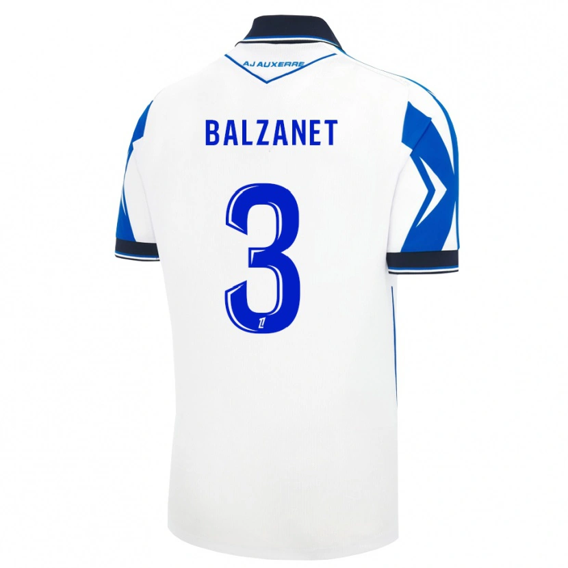 Danxen Homme Maillot Guillaume Balzanet #3 Noir Blanc Bleu Tenues Domicile 2026/27 T-Shirt