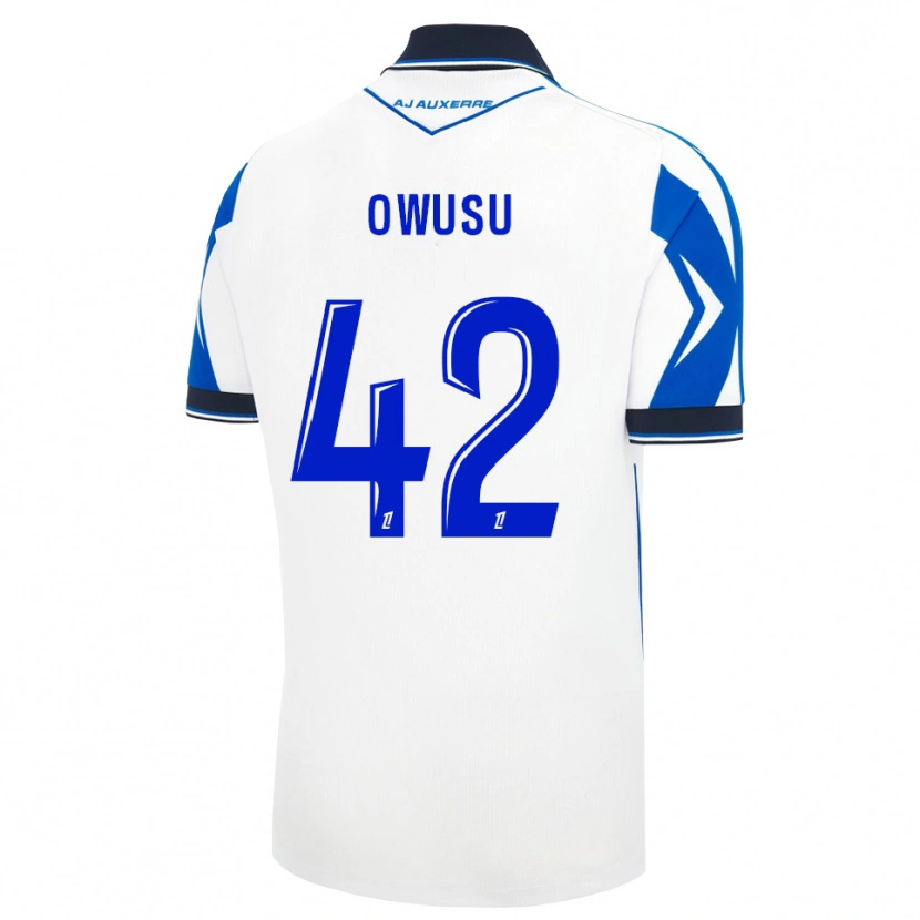 Danxen Homme Maillot Elisha Owusu #42 Noir Blanc Bleu Tenues Domicile 2026/27 T-Shirt