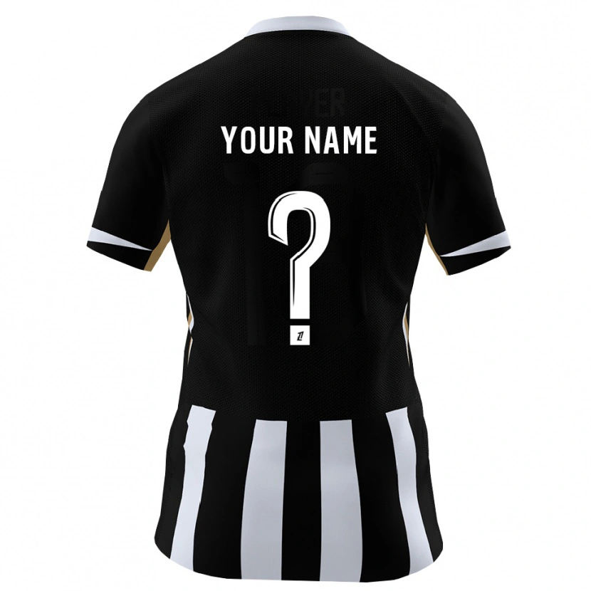 Danxen Homme Maillot Votre Nom #0 Noir Bleu Tenues Domicile 2026/27 T-Shirt