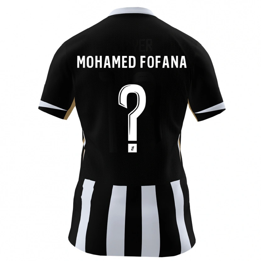 Danxen Homme Maillot Yanis Mohamed Fofana #0 Noir Bleu Tenues Domicile 2026/27 T-Shirt