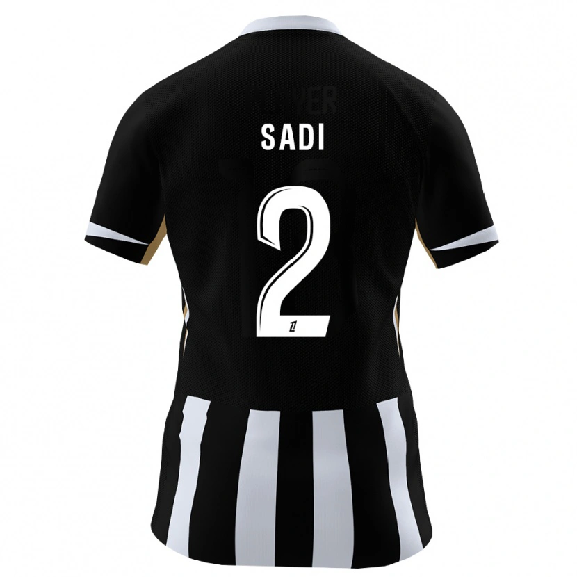 Danxen Homme Maillot Aymen Sadi #2 Noir Bleu Tenues Domicile 2026/27 T-Shirt