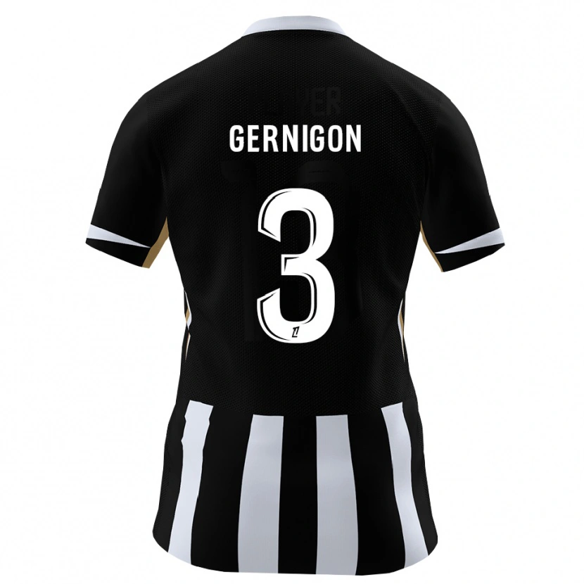 Danxen Homme Maillot Maël Gernigon #3 Noir Bleu Tenues Domicile 2026/27 T-Shirt