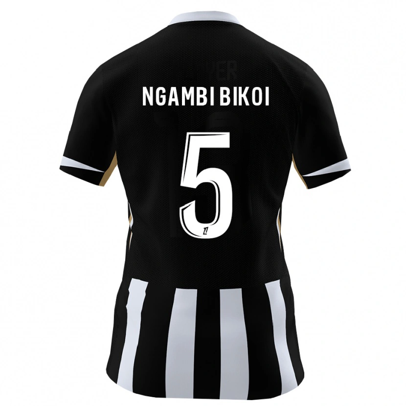 Danxen Homme Maillot Christian Ngambi Bikoi #5 Noir Bleu Tenues Domicile 2026/27 T-Shirt