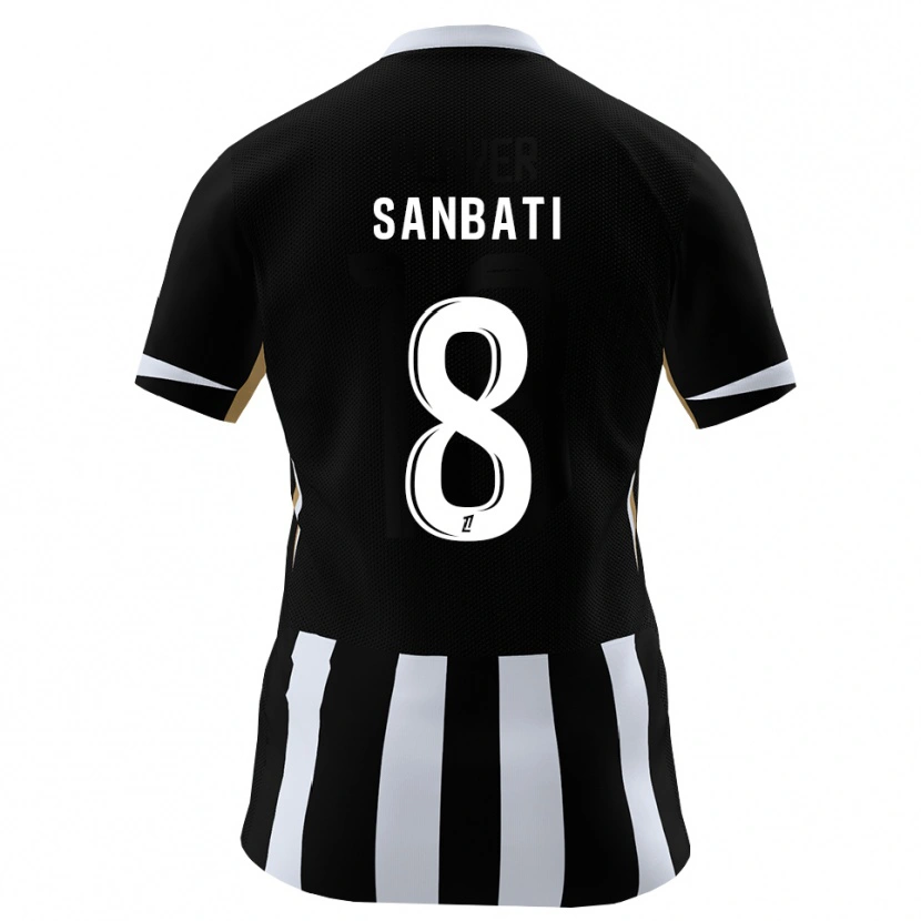 Danxen Homme Maillot Salim Sanbati #8 Noir Bleu Tenues Domicile 2026/27 T-Shirt