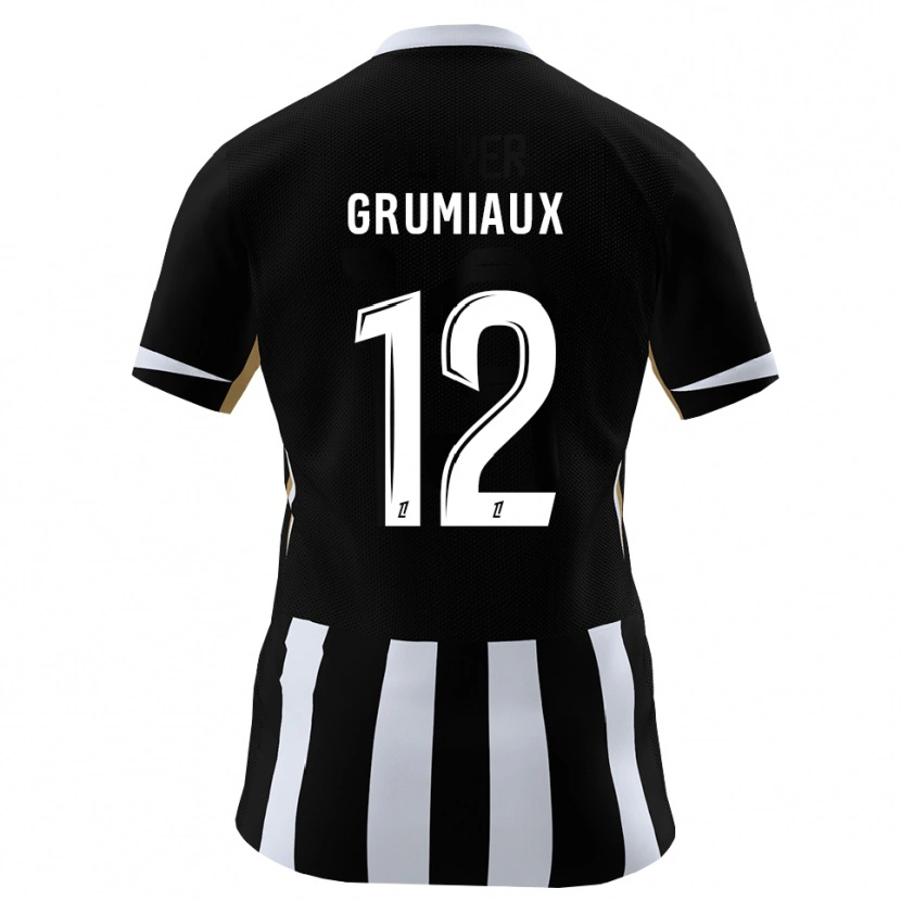 Danxen Homme Maillot Bibi Grumiaux #12 Noir Bleu Tenues Domicile 2026/27 T-Shirt