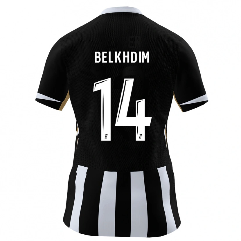 Danxen Homme Maillot Yassin Belkhdim #14 Noir Bleu Tenues Domicile 2026/27 T-Shirt