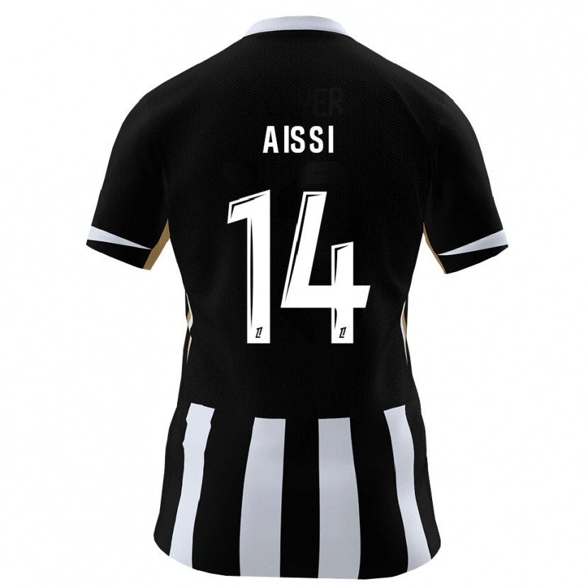 Danxen Homme Maillot Kylian Aissi #14 Noir Bleu Tenues Domicile 2026/27 T-Shirt