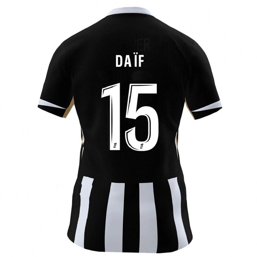 Danxen Homme Maillot Ziyad Daïf #15 Noir Bleu Tenues Domicile 2026/27 T-Shirt