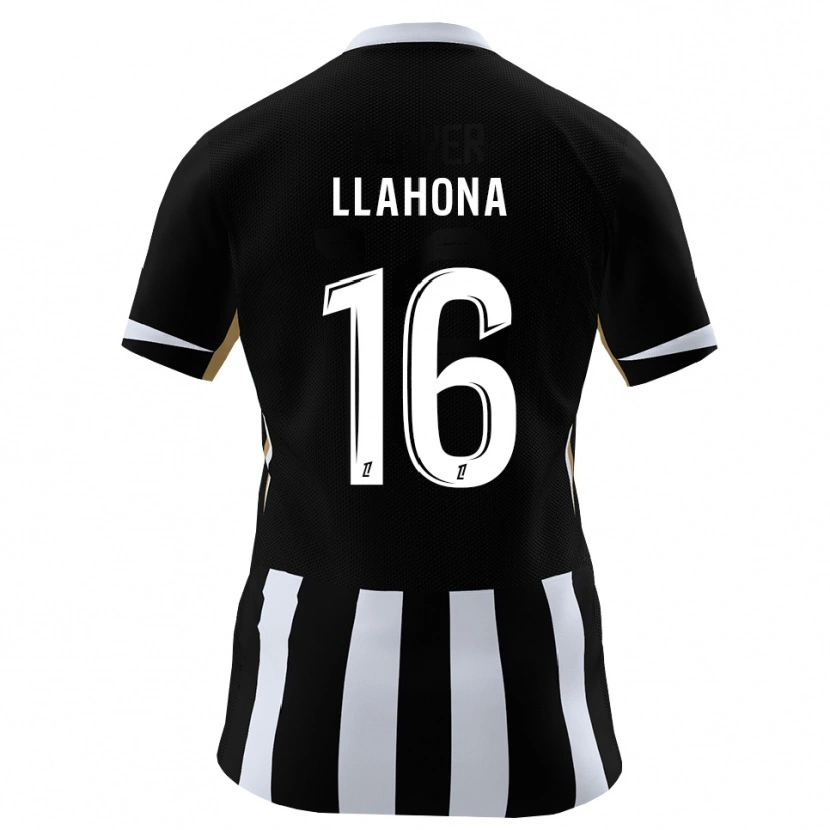 Danxen Homme Maillot Yann Llahona #16 Noir Bleu Tenues Domicile 2026/27 T-Shirt