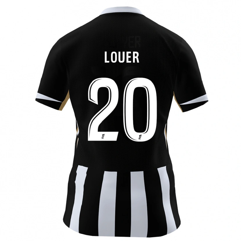 Danxen Homme Maillot Marius Louër #20 Noir Bleu Tenues Domicile 2026/27 T-Shirt