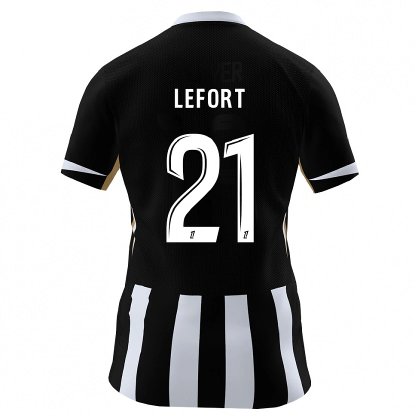 Danxen Homme Maillot Jordan Lefort #21 Noir Bleu Tenues Domicile 2026/27 T-Shirt