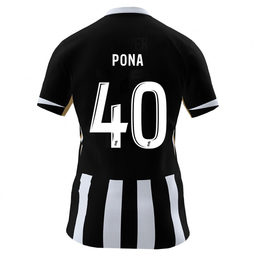 Danxen Homme Maillot Oumar Pona #40 Noir Bleu Tenues Domicile 2026/27 T-Shirt