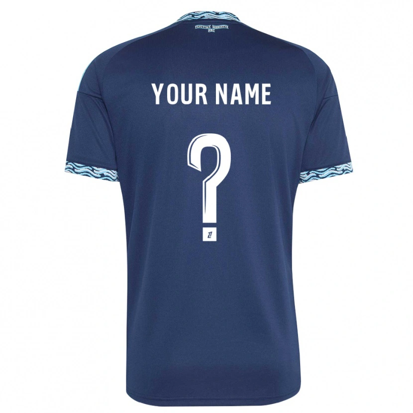 Danxen Homme Maillot Votre Nom #0 Bleu Acier Blanc Tenues Domicile 2026/27 T-Shirt