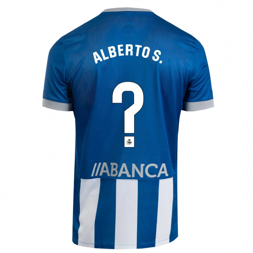 Danxen Homme Maillot Alberto Sánchez #0 Bleu Gris Blanc Tenues Domicile 2026/27 T-Shirt