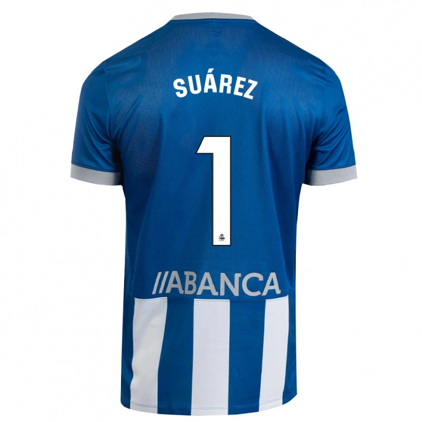 Danxen Homme Maillot Brais Suárez #1 Bleu Gris Blanc Tenues Domicile 2026/27 T-Shirt