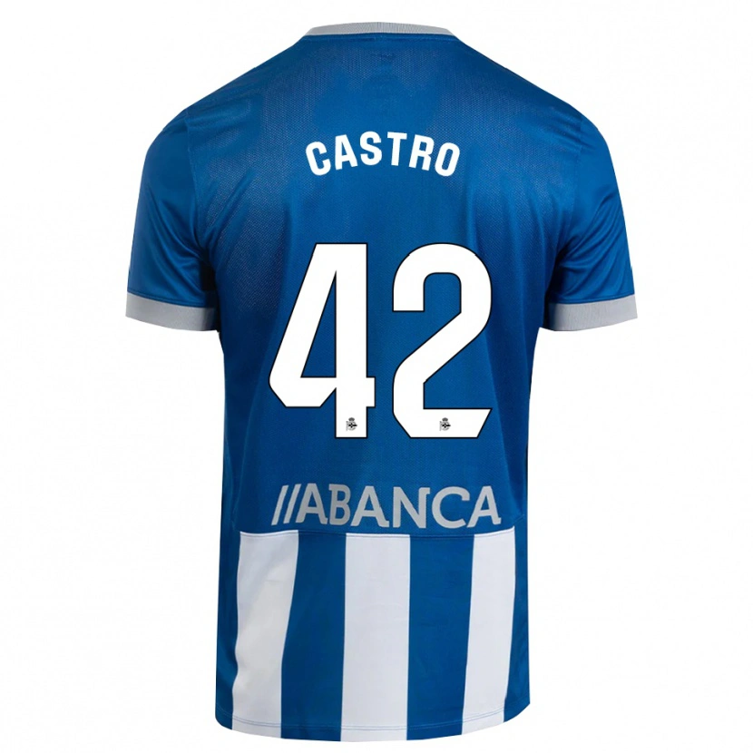 Danxen Homme Maillot Lucas Castro #42 Bleu Gris Blanc Tenues Domicile 2026/27 T-Shirt