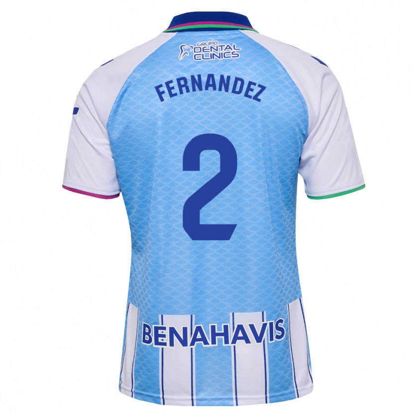 Danxen Homme Maillot Aron Neqach Fernández #2 Bleu Ciel Profond Blanc Tenues Domicile 2026/27 T-Shirt