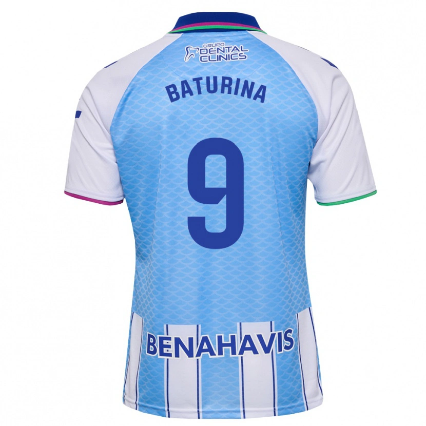 Danxen Homme Maillot Roko Baturina #9 Bleu Ciel Profond Blanc Tenues Domicile 2026/27 T-Shirt