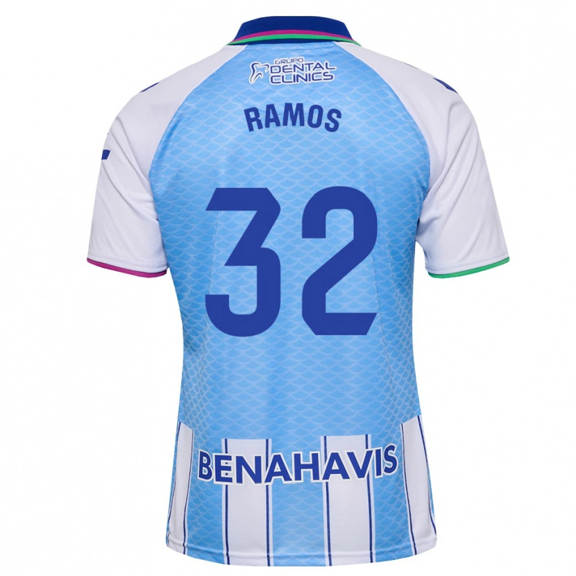 Danxen Homme Maillot Salva Ramos #32 Bleu Ciel Profond Blanc Tenues Domicile 2026/27 T-Shirt