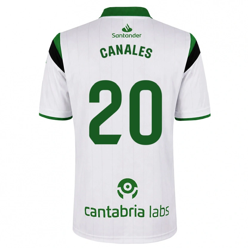 Danxen Homme Maillot Sergio Canales #20 Blanc Vert Noir Tenues Domicile 2026/27 T-Shirt