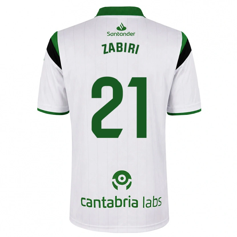 Danxen Homme Maillot Yassir Zabiri #21 Blanc Vert Noir Tenues Domicile 2026/27 T-Shirt